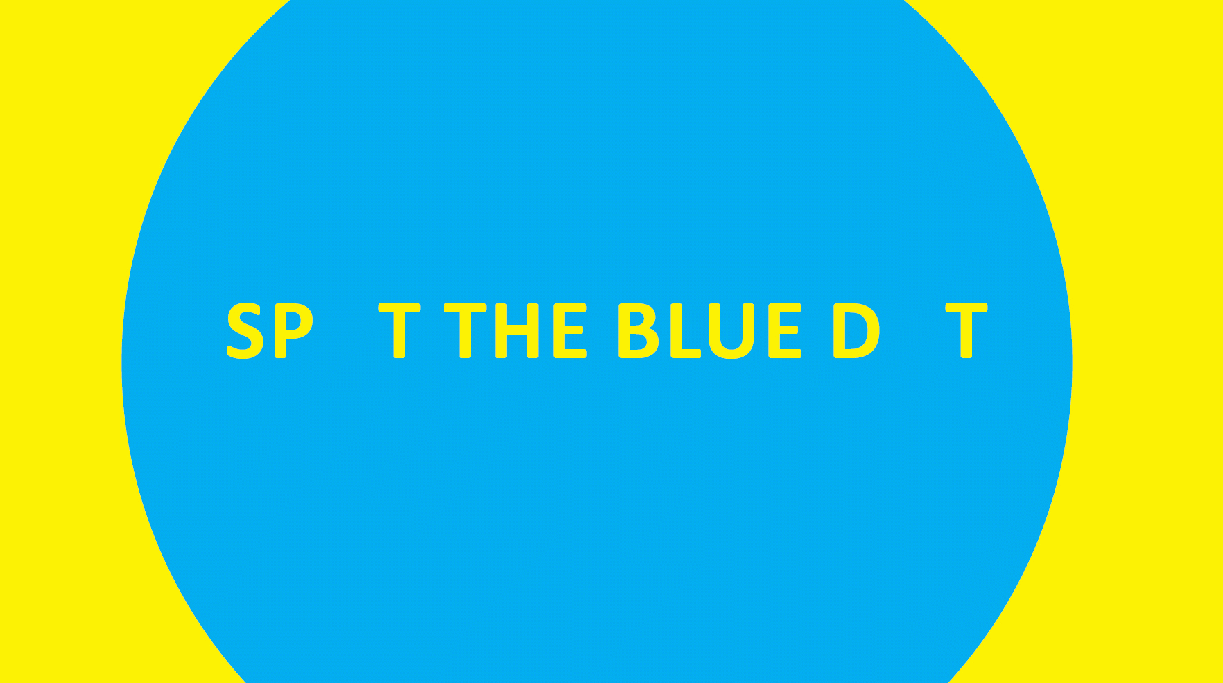 Digitaal kunstwerk | Spot the blue dot